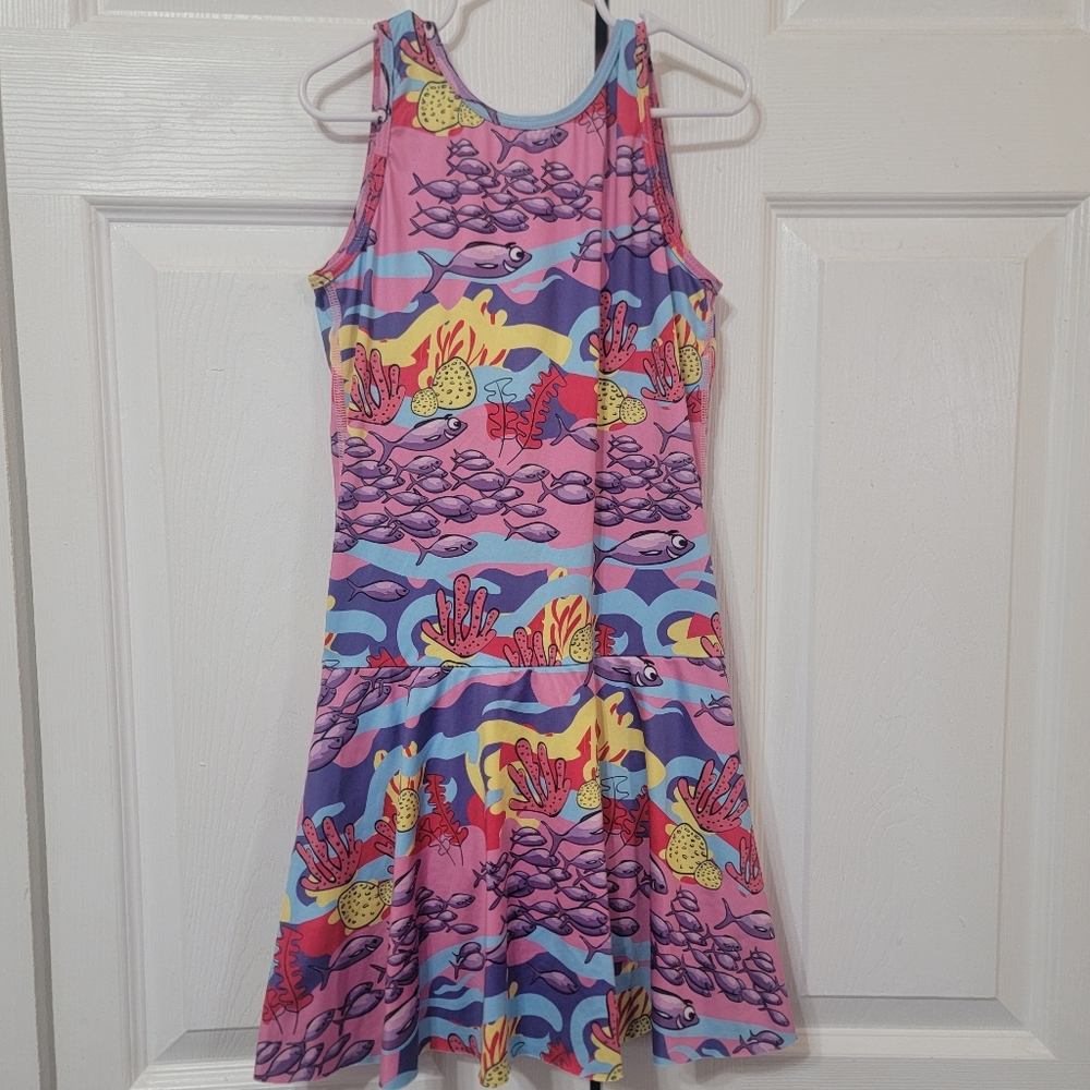 Mullido UV50 Swim Dress Coral Reef
